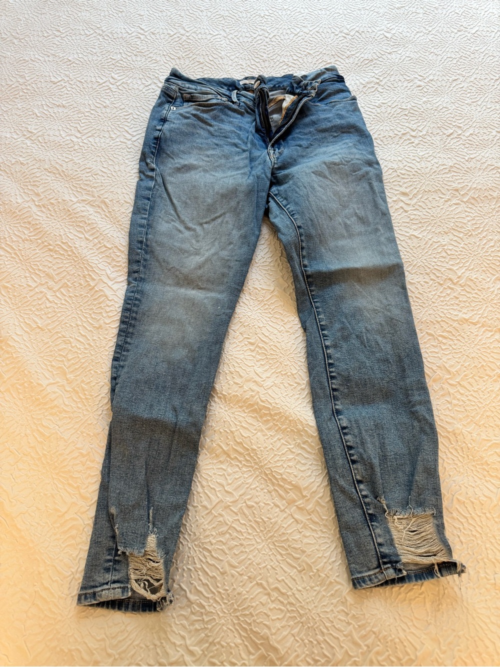 Good American Good Legs Jeans Size 10/30 Distressed Skinny